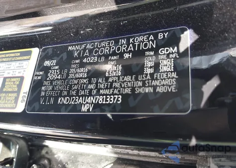 2022 Kia Soul Lx from USA, damaged, VIN KNDJ23AU4N7813373